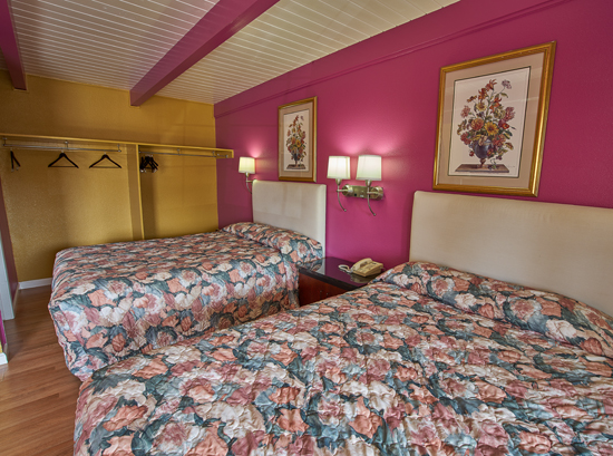 Double Bed Pink Guest Room